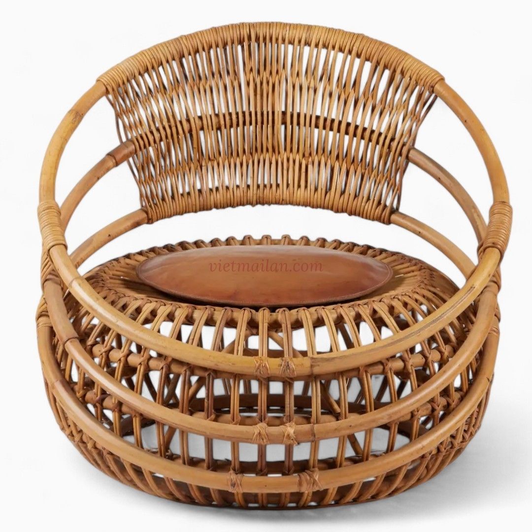 Natural Modern Rattan Lounge Chair