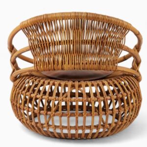 Natural Modern Rattan Lounge Chair