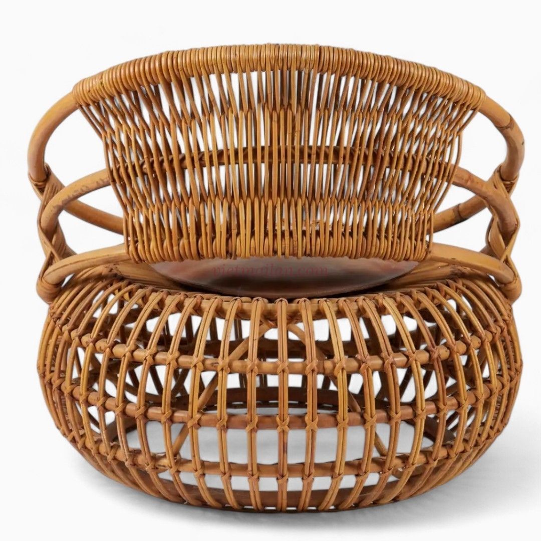 Natural Modern Rattan Lounge Chair