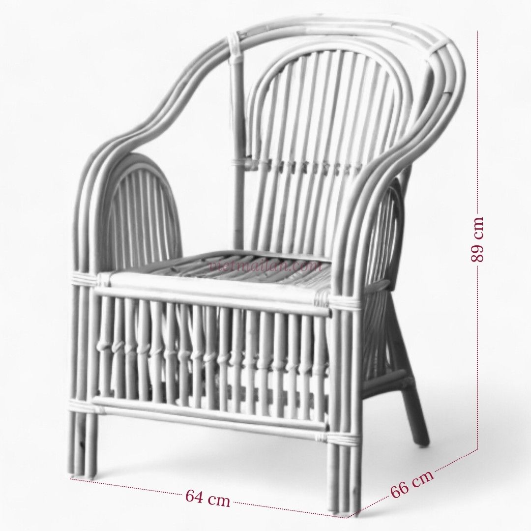 Natural Rattan Arm Chair