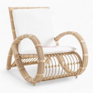 Wicker Rattan Lounge Chair