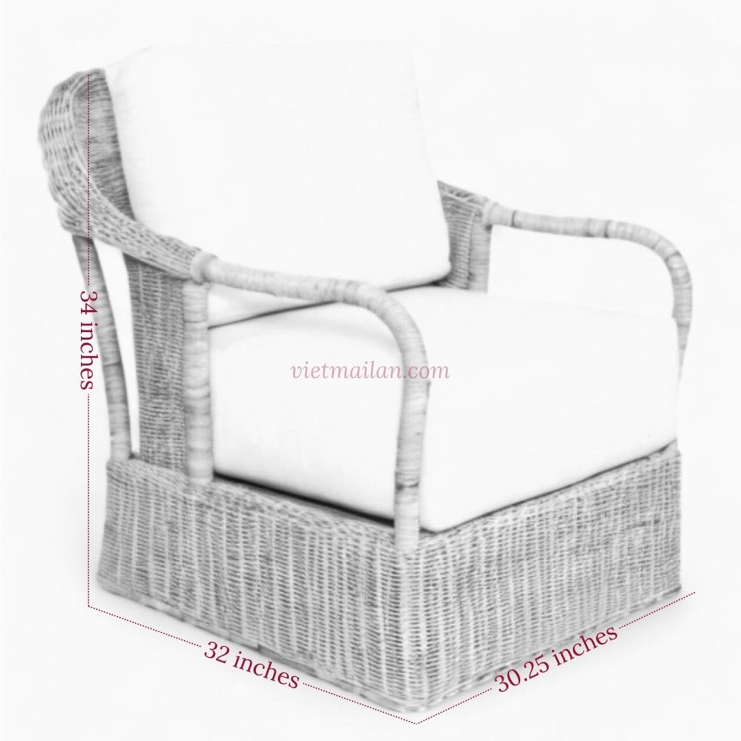 Handmade Rattan Lounge Chair