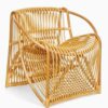 Luxury Rattan Lounge Chair in Natural