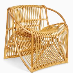 Luxury Rattan Lounge Chair in Natural