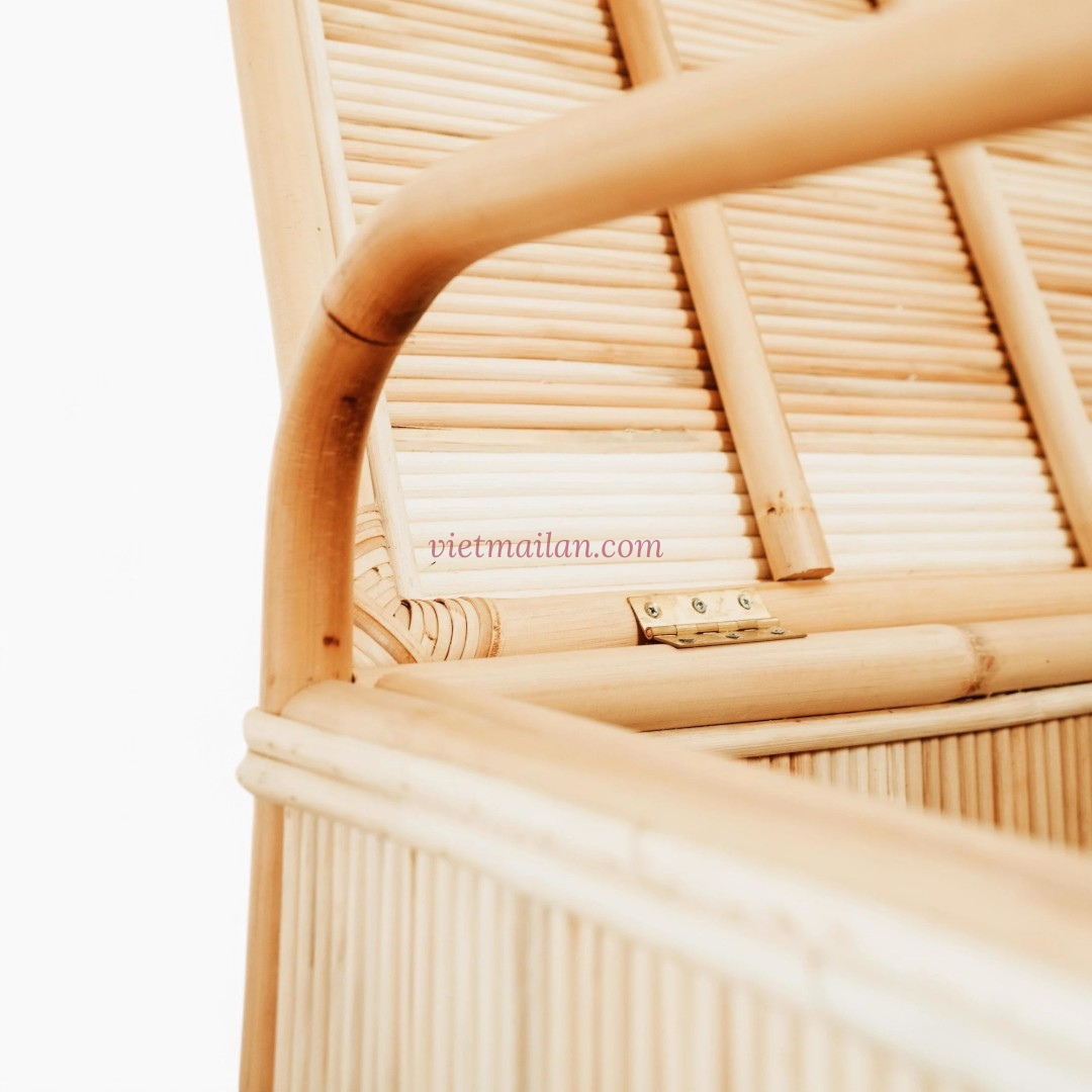 Handwoven Rattan Storage Trunk