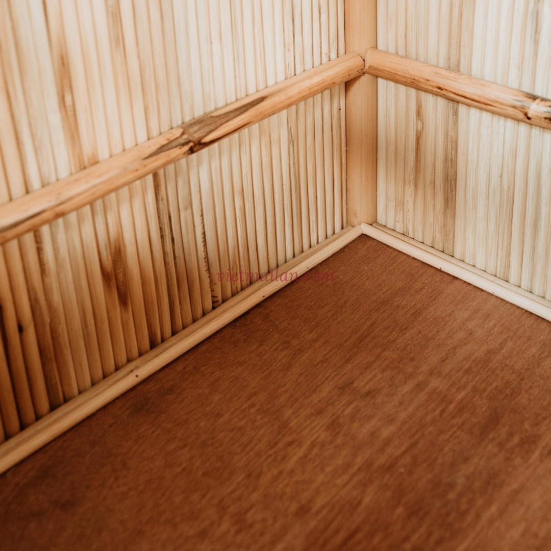 Handwoven Rattan Storage Trunk