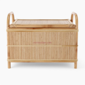 Handwoven Rattan Storage Trunk