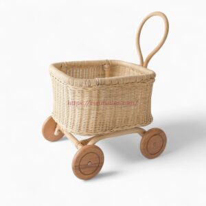 Classic Rattan Stroller for Kids