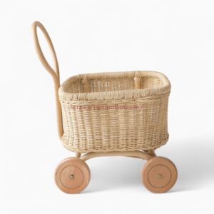 Classic Rattan Stroller for Kids
