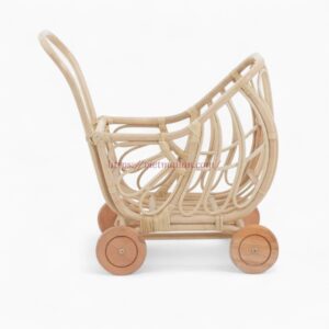 Eco-Friendly Rattan Toy Stroller