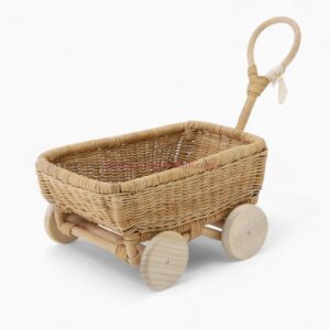 Handmade Rattan Kids Stroller