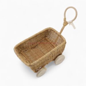 Handmade Rattan Kids Stroller