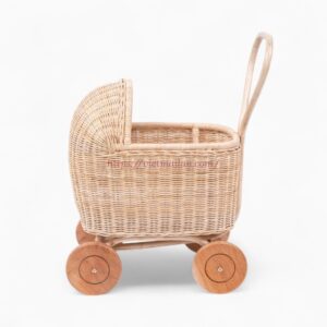 Handmade Rattan Stroller