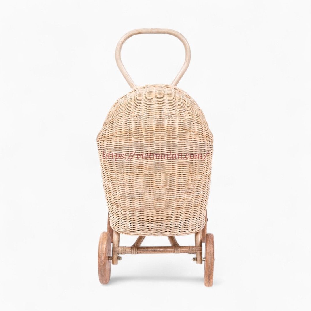 Handmade Rattan Stroller