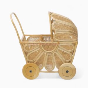 Lightweight Rattan Toy Stroller