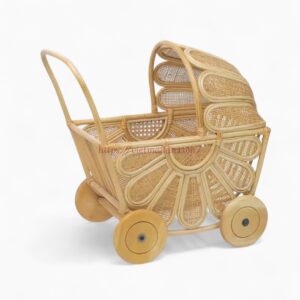 Lightweight Rattan Toy Stroller