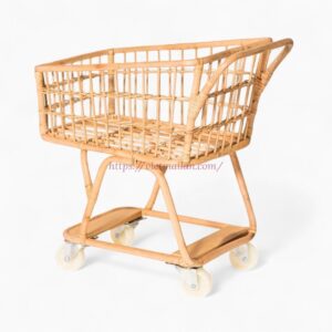 Natural Rattan Stroller