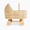Vintage Style Rattan Stroller