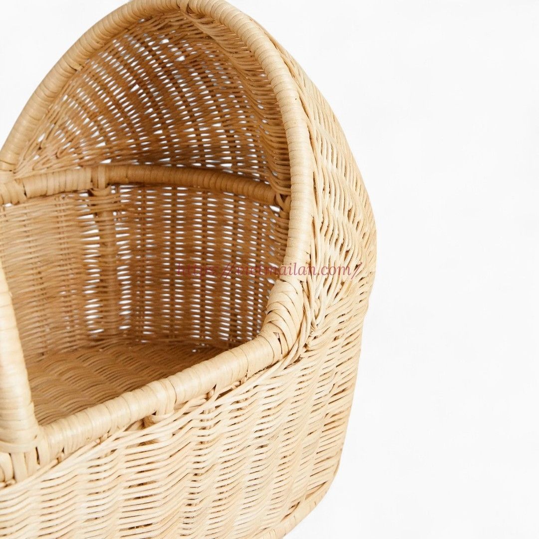 Vintage Style Rattan Stroller