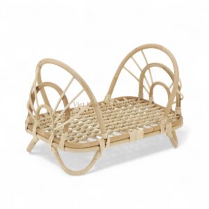 Adorable Rattan Doll Crib