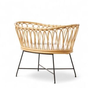 Baby Rattan Crib