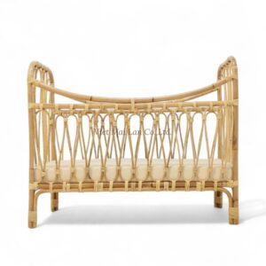 Breathable Rattan Crib