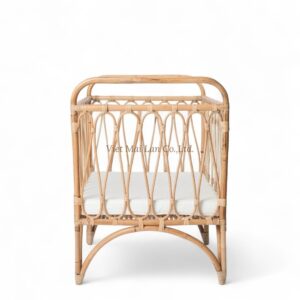 Compact Baby Rattan Crib
