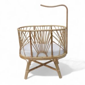 Cozy Rattan Crib