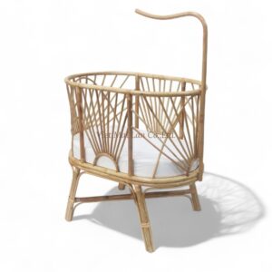 Cozy Rattan Crib