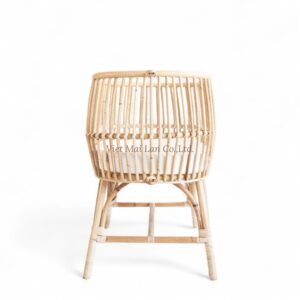 Handmade Baby Rattan Crib