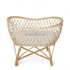 Handmade Rattan Crib
