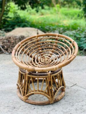 Handmade Rattan Doll Papasan Chair, front