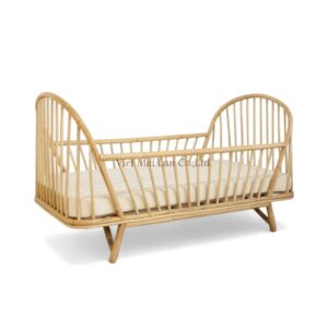 High-Quality Rattan Crib