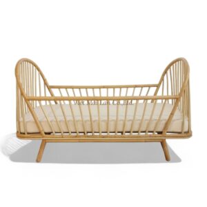 High-Quality Rattan Crib