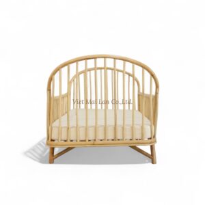 High-Quality Rattan Crib