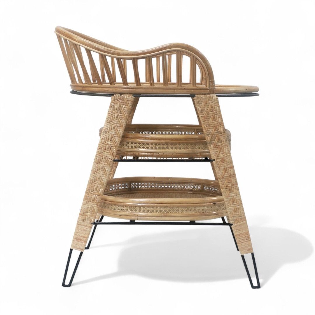 Natural Rattan Changing Table