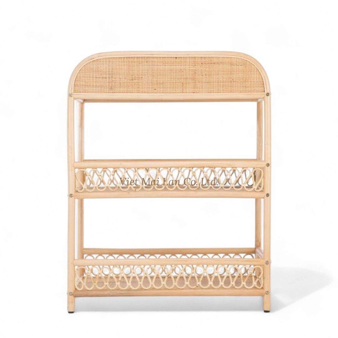 Stylish Rattan Changing Table