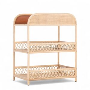 Stylish Rattan Changing Table