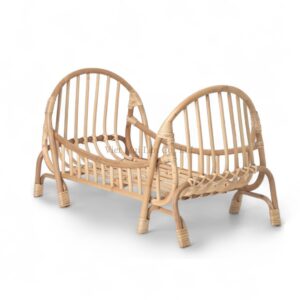 Timeless Rattan Doll Crib