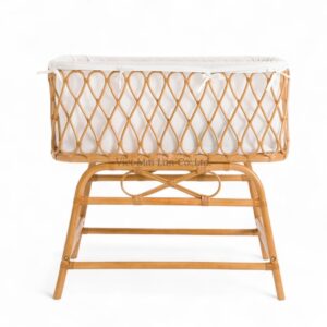 Vintage Rattan Crib