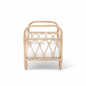 Vintage Rattan Doll Crib
