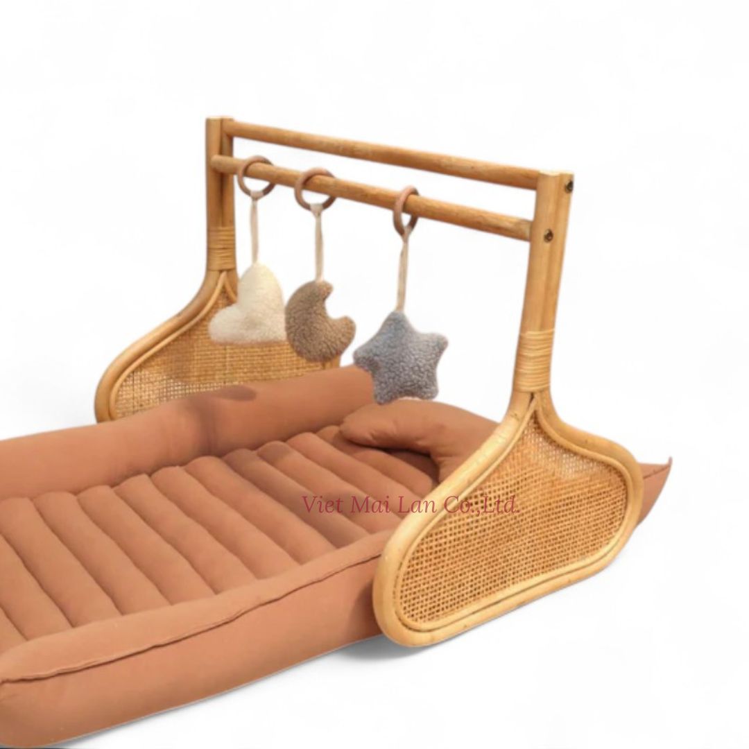 Boho Baby Rattan Play Gym