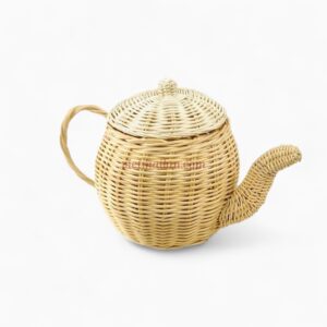 Boho Style Rattan Tea Set