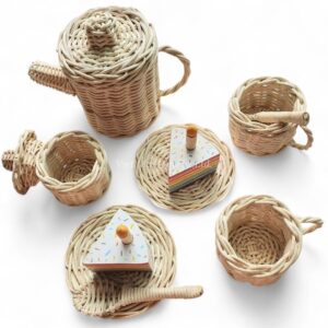 Cute Rattan Cooking Set