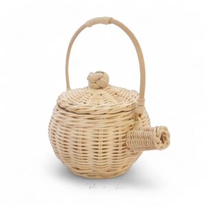 Cute Rattan Toy Teapot