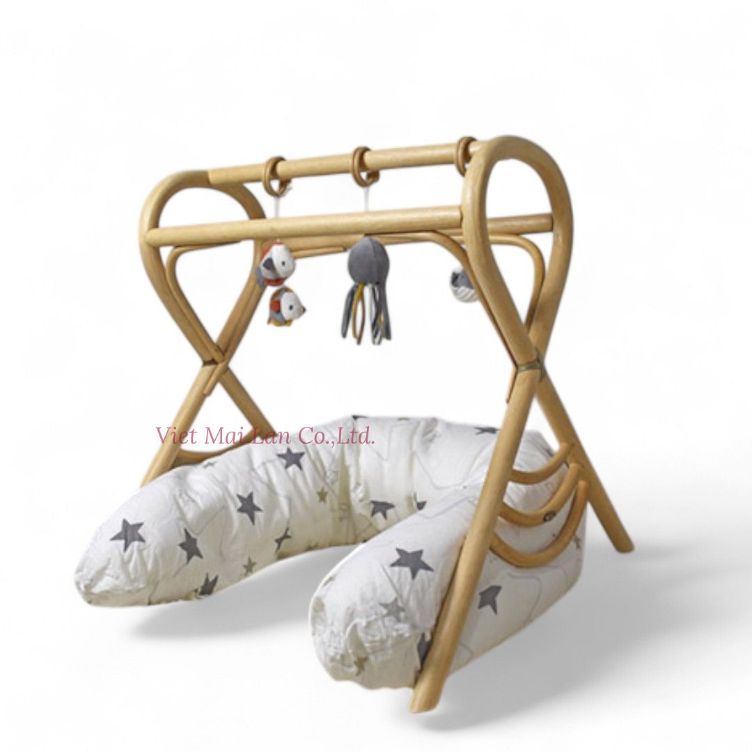 Handcrafted Rattan Play Gym