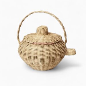 Handwoven Rattan Tea Set