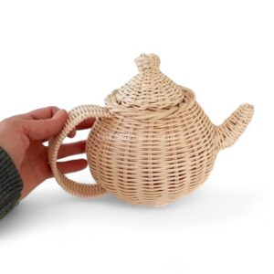 Kids Rattan Tea Set