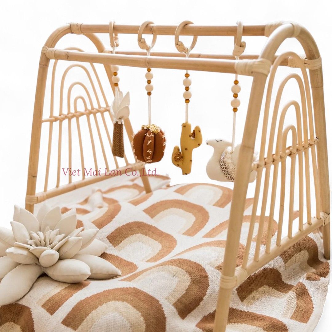Lightweight Rattan Play Gym