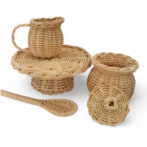 Mini Friends Rattan Tea Set